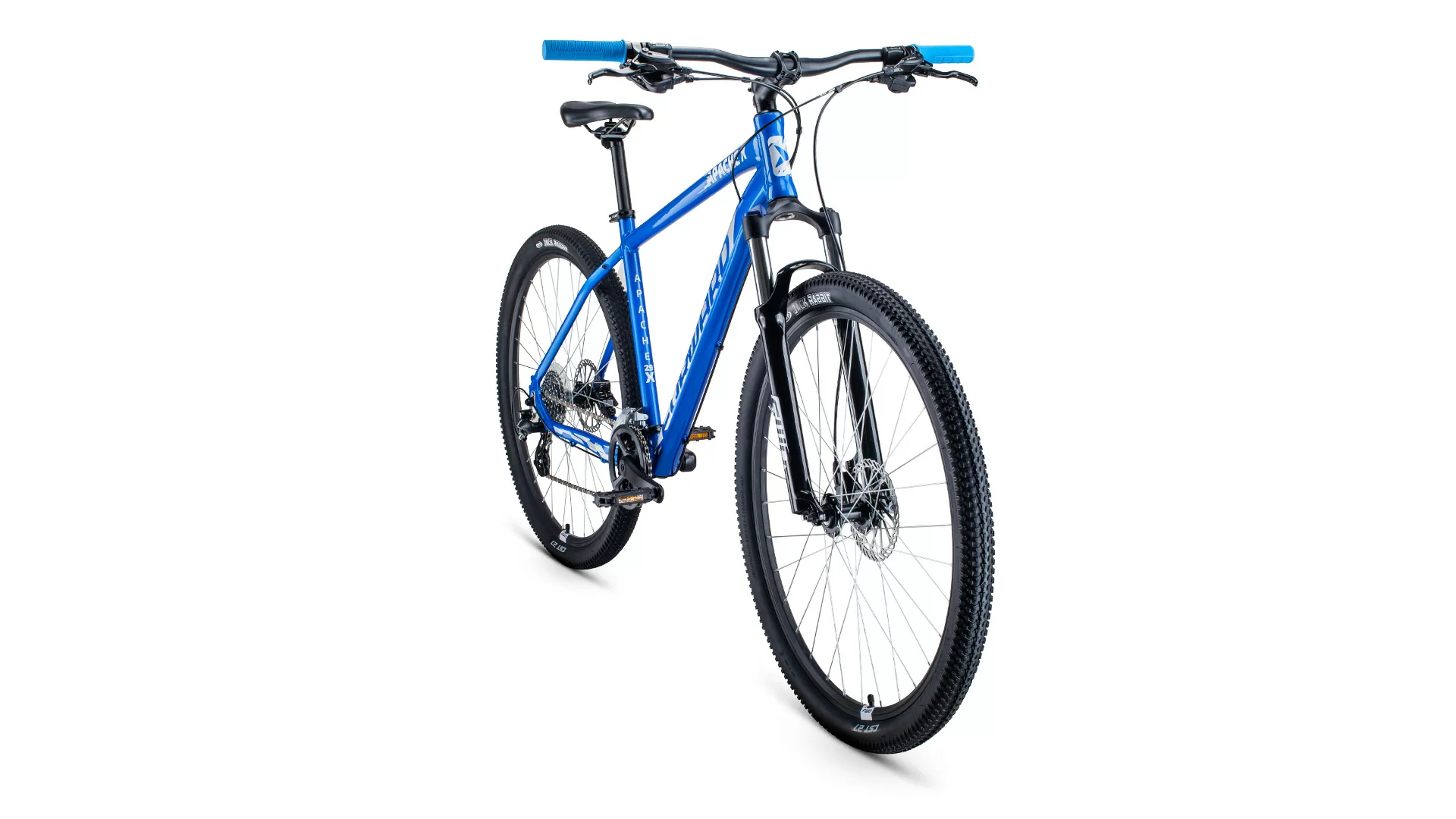 Фото Велосипед Forward Apache 29 X (2021) синий/серебристый 1BKW1M39D003 со склада магазина СпортЕВ