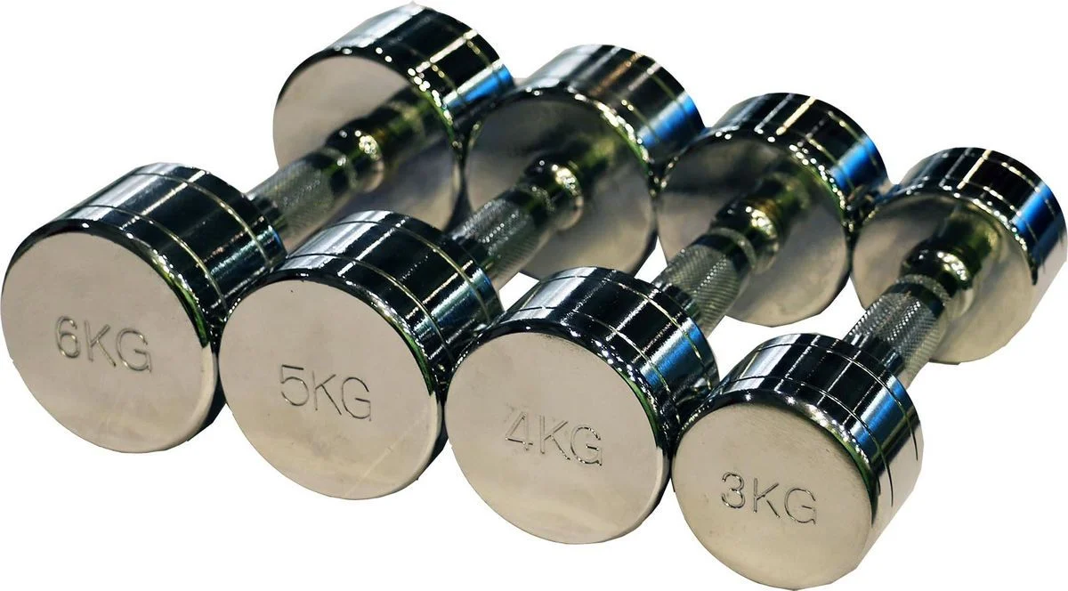 Фото Гантель CHROME PROFI-FIT 4 кг РАСПРОДАЖА со склада магазина Спортев