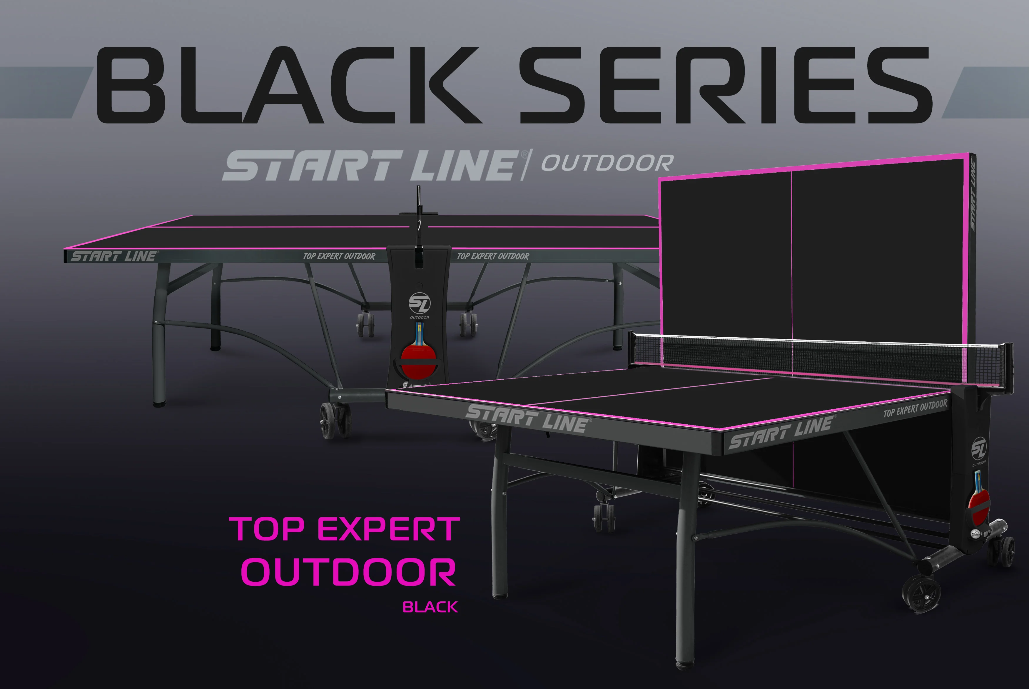 Фото Стол теннисный Top Expert 6 Всепогодный Black со склада магазина Спортев