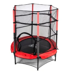 Батут DFC JUMP KIDS 55" красн/сер, сетка (137см) 55INCH-JD-RG