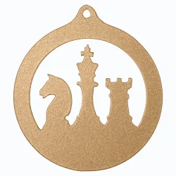 Медаль MZP 953-70/BM  шахматы (D-70 мм, s-2 мм)