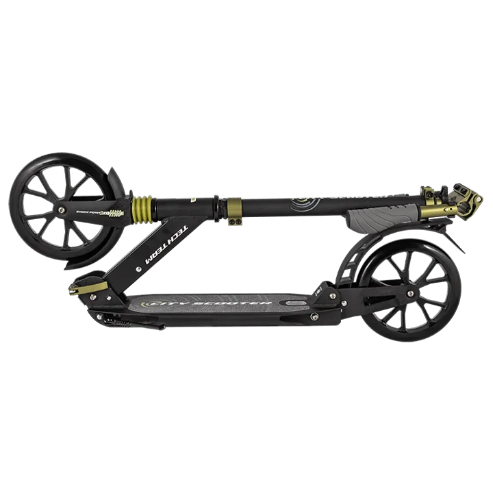 Самокат TechTeam City Scooter (2024) черный Фото Самокат TechTeam City Scooter (2024) черный со склада магазина Спортев