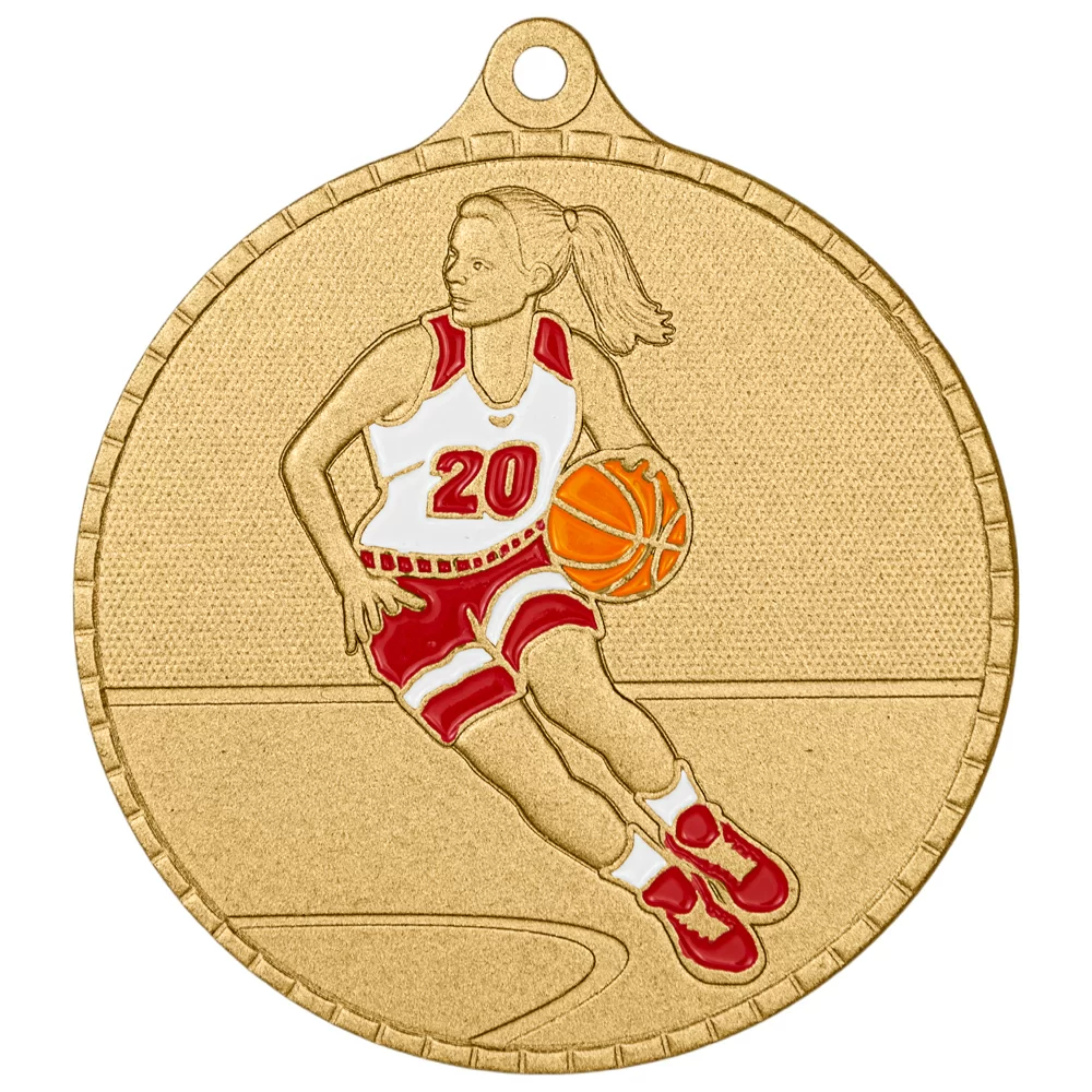 Фото Медаль MZP 625-55/G баскетбол женский (D-55мм, s-2 мм) со склада магазина СпортЕВ