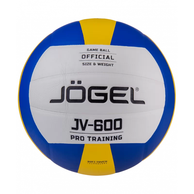 Фото Мяч волейбольный Jogel JV-600 синий/желтый 19096 со склада магазина СпортЕВ