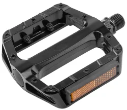 Педали FP-969 Feimin ось 9/16" со светоотражателями алюминиевые черные 360144