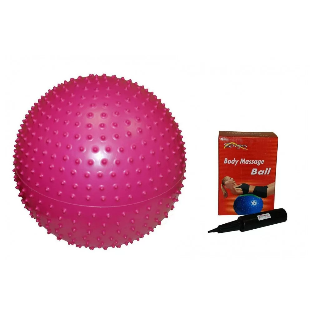 Фото Мяч массажный 55 см Stingrey GB02 с насосом GB02/55ТР со склада магазина СпортЕВ