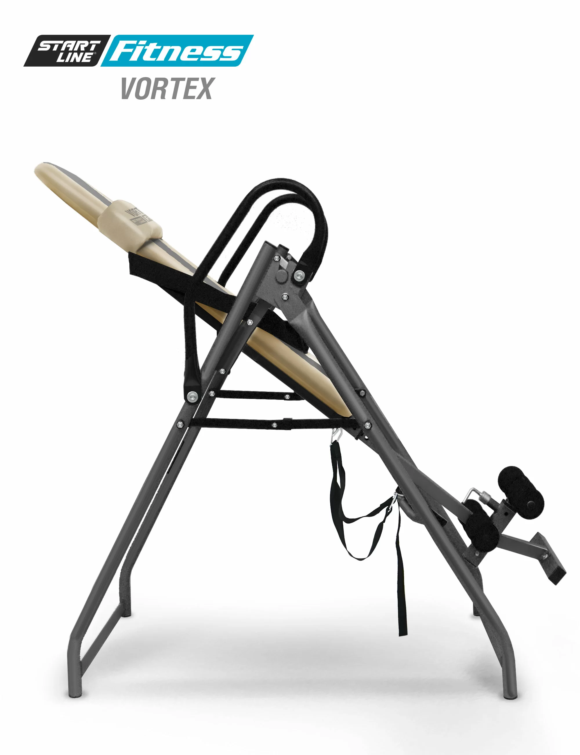 Фото Инверсионный стол Vortex бежево-серый c подушкой со склада магазина СпортЕВ