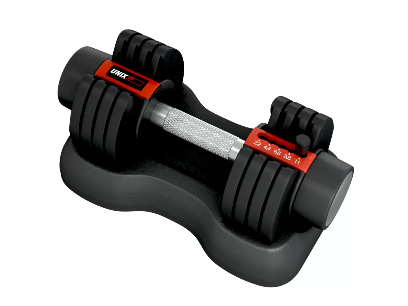 Фото Гантель регулируемая UNIX Fit 11 кг черная со склада магазина Спортев