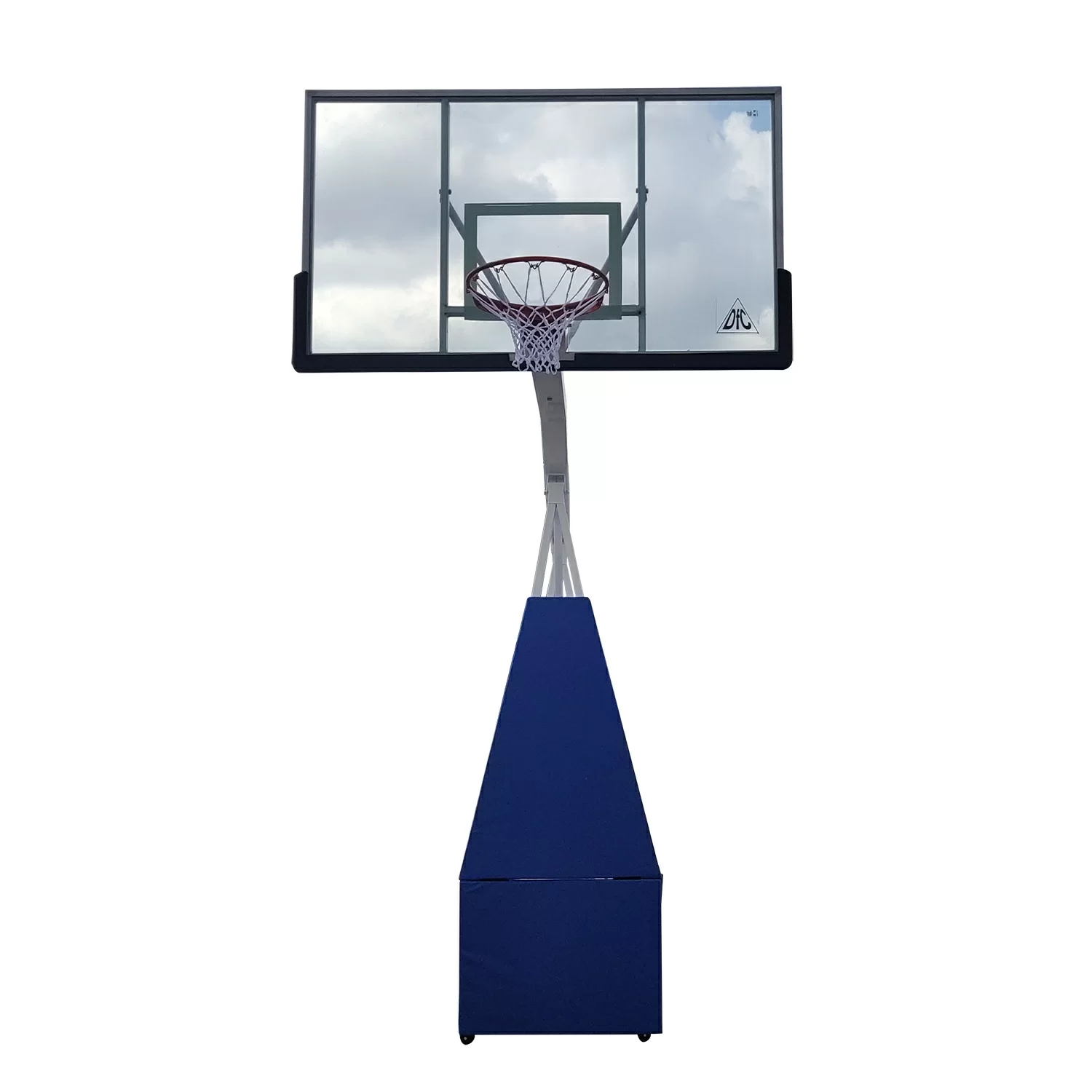 Фото Баскетбольная мобильная стойка DFC STAND72G PRO 180x105см стекло 12мм (шесть коробов) со склада магазина СпортЕВ