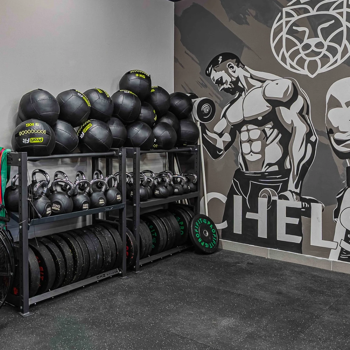 Фото Медицинбол набивной (Wallball) PROFI-FIT 13 кг со склада магазина Спортев