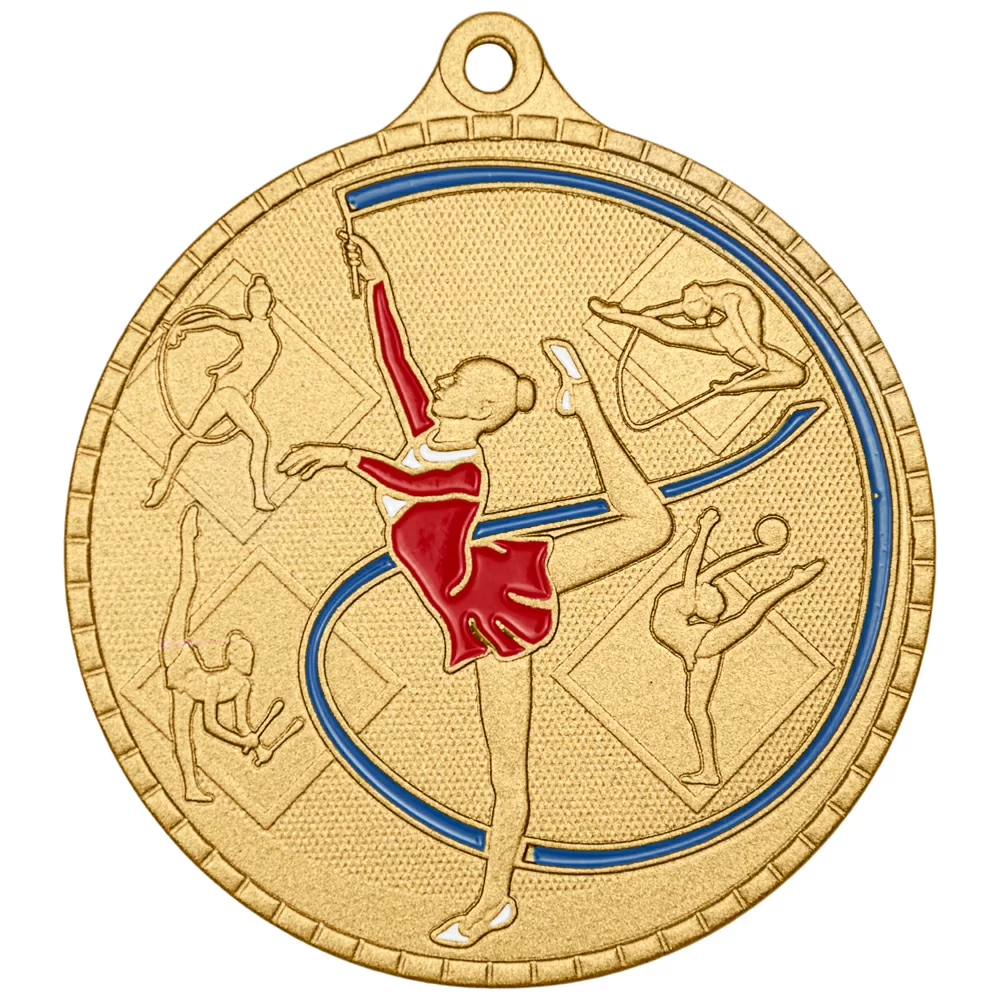 Фото Медаль MZP 640-55/GМ художественная гимнастика (D-55мм, s-2 мм) со склада магазина Спортев
