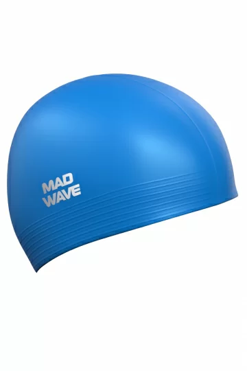 Фото Шапочка для плавания Mad Wave Solid Soft blue M0565 02 0 04W со склада магазина СпортЕВ