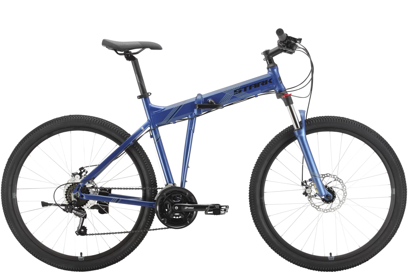 Фото Велосипед Stark Cobra 27.5 2 D (2021) синий/черный со склада магазина СпортЕВ