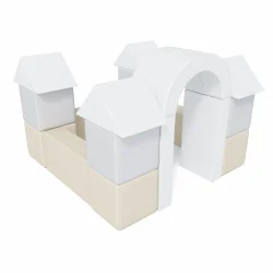 Мягкий игровой комплекс Romana «Замок» (серый-бежевый) ДМФ-МК-19.07.01 (серый-бежевый)