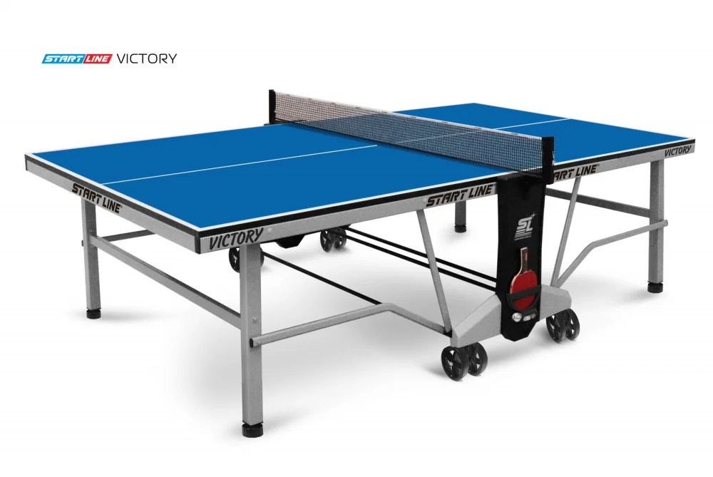 Стол теннисный VICTORY Синий Фото Стол теннисный VICTORY Синий со склада магазина Спортев