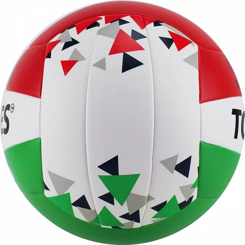 Фото Мяч волейбольный Torres BM400 р.5 синт. кожа бело-красно-зеленый V32015 со склада магазина СпортЕВ