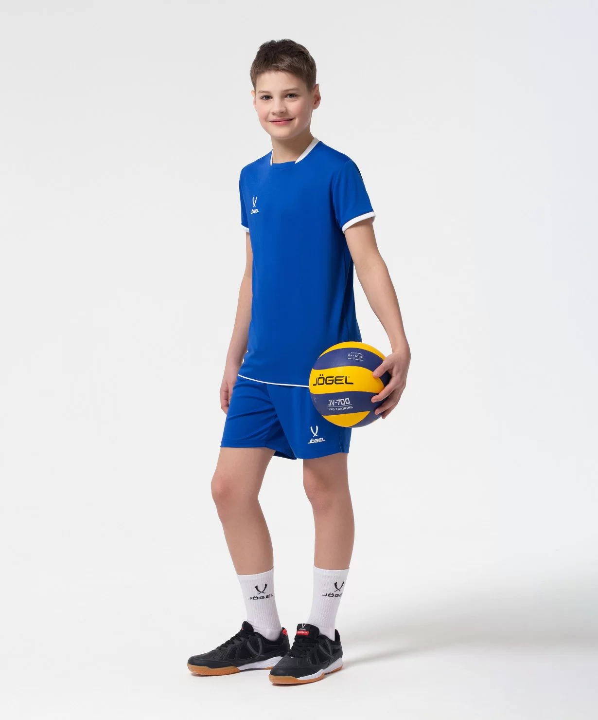 Фото Футболка волейбольная Camp, синий, детский Jögel со склада магазина Спортев