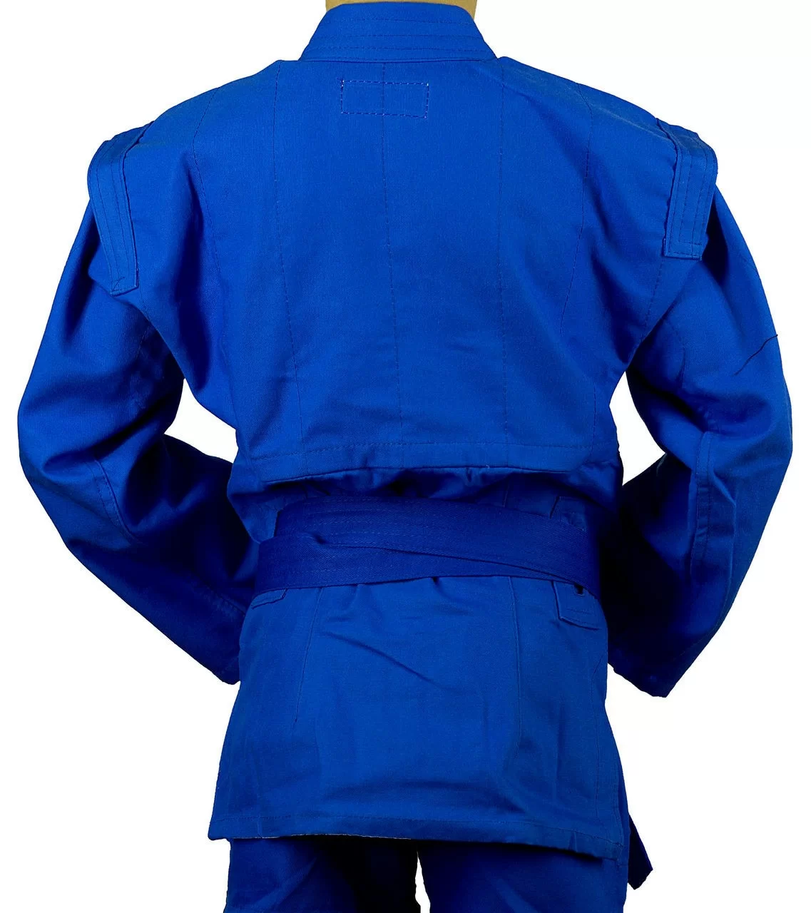 Фото Куртка для самбо Крепыш облегченная синяя К.31.СИ-44.00 со склада магазина СпортЕВ