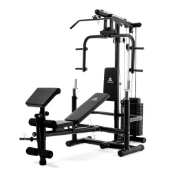 Силовой комплекс со скамьей DFC Homegym (три короба + два груза) D854
