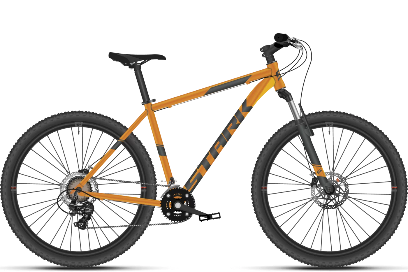 Фото Велосипед Stark Hunter 29 2 HD (2021) оранжевый/серый со склада магазина СпортЕВ