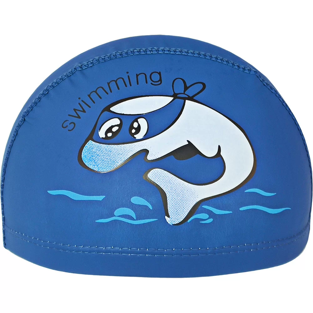 Фото Шапочка для плавания E41277 Дельфин ПУ т.синяя 198-027 10021841 со склада магазина СпортЕВ