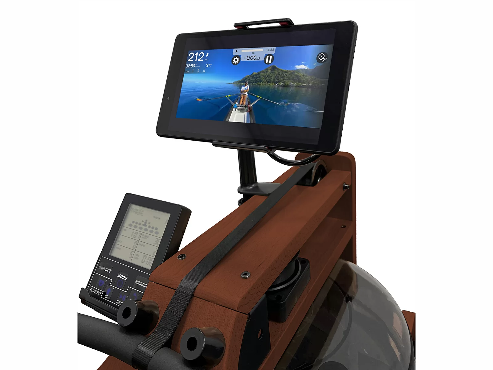 Фото Гребной тренажер UNIX Fit Wood Rower Dark со склада магазина Спортев