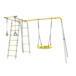 ROMANA Полянка Плюс 2 (желтый/серый) (с качелями гнездо) 103.26.06+1.Д-26.04