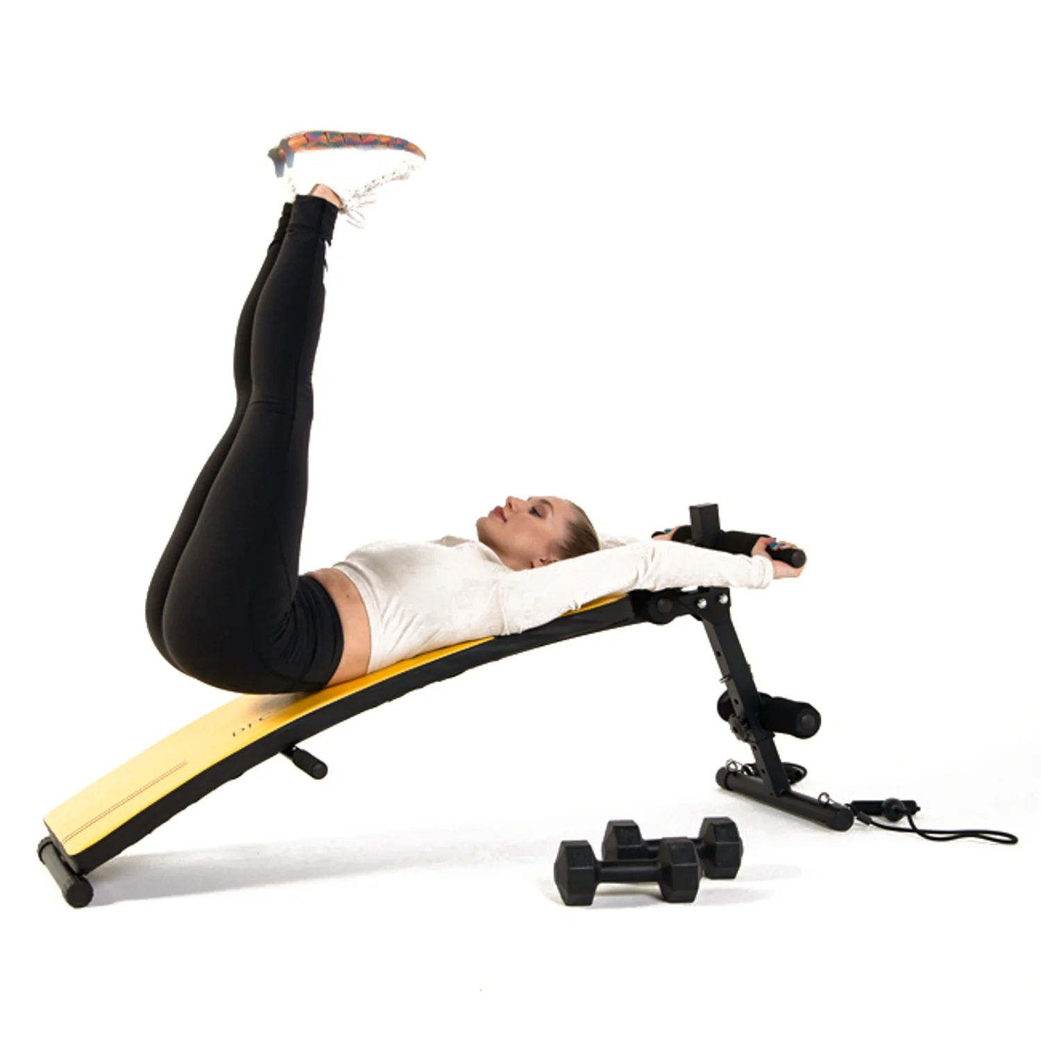 Фото Скамья для пресса DFC гантели, эспандеры D102RY со склада магазина Спортев