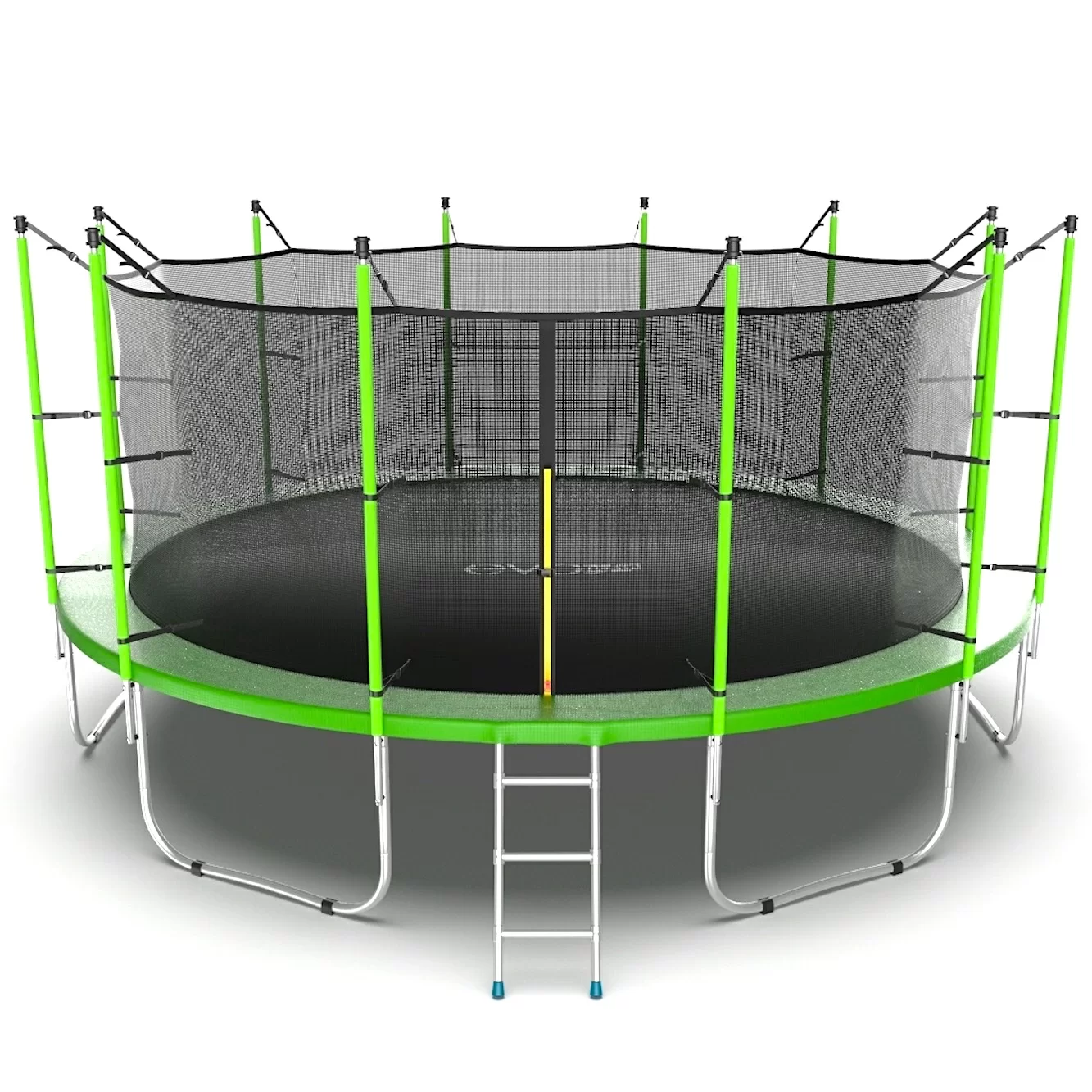 Фото EVO JUMP Internal 16ft (Green) Батут с внутренней сеткой и лестницей, диаметр 16ft (зеленый) со склада магазина СпортЕВ