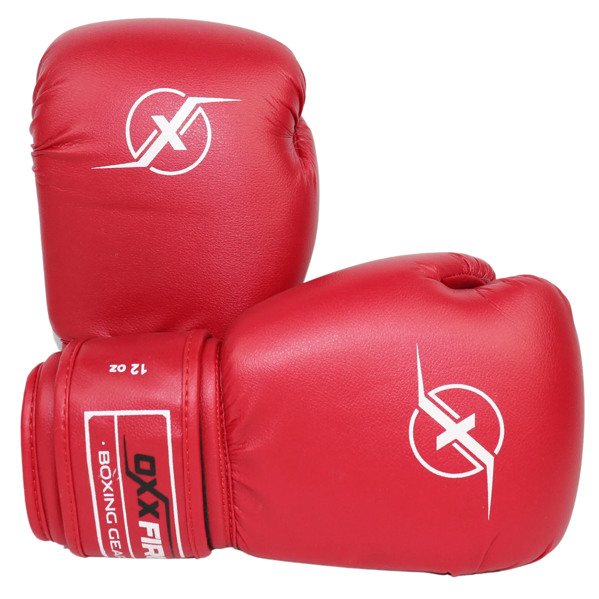Фото Перчатки боксерские OxxFire Start красные 4494 со склада магазина Спортев
