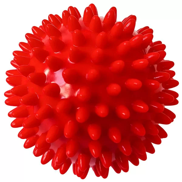 Фото Мяч массажный 7 см E36799-3 жесткий ПВХ красный 10020687 со склада магазина СпортЕВ