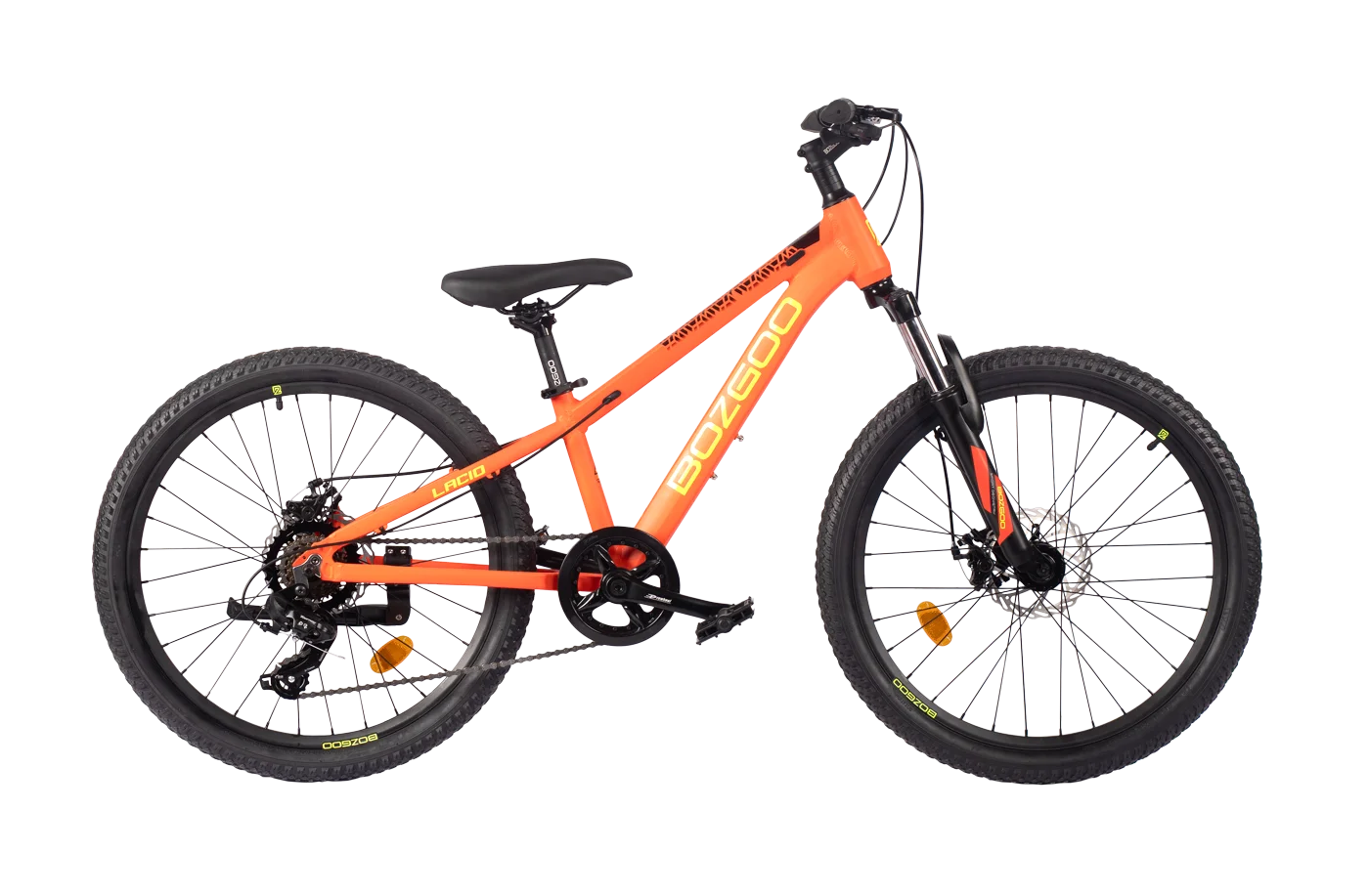 Велосипед BOZGOO Lacio 24" неон/желтый 26588 Фото Велосипед BOZGOO Lacio 24" неон/желтый 26588 со склада магазина Спортев