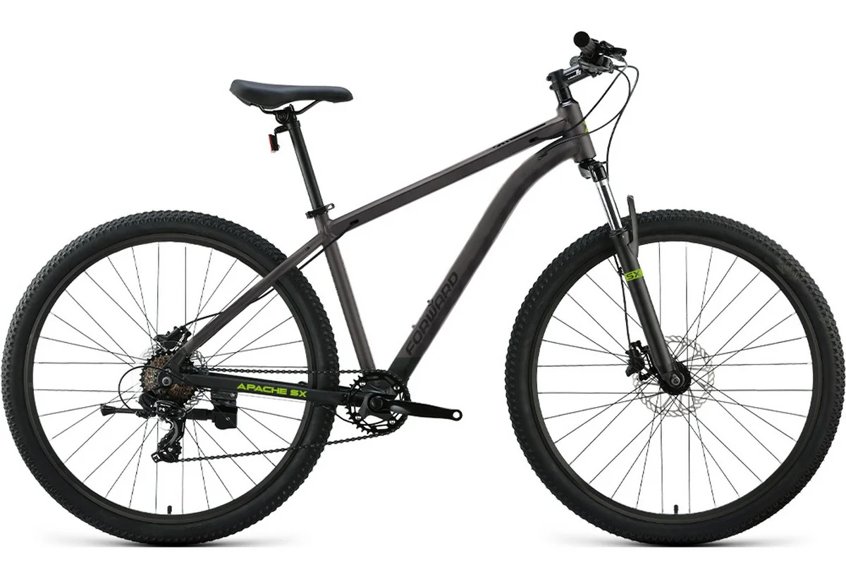 Фото Велосипед Forward Apache SX 29 (2026) серый/черный со склада магазина Спортев