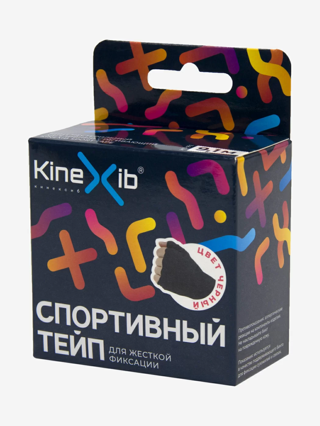 Фото Тейп спортивный Kinexib 9,1 м * 3,8 см черный со склада магазина СпортЕВ