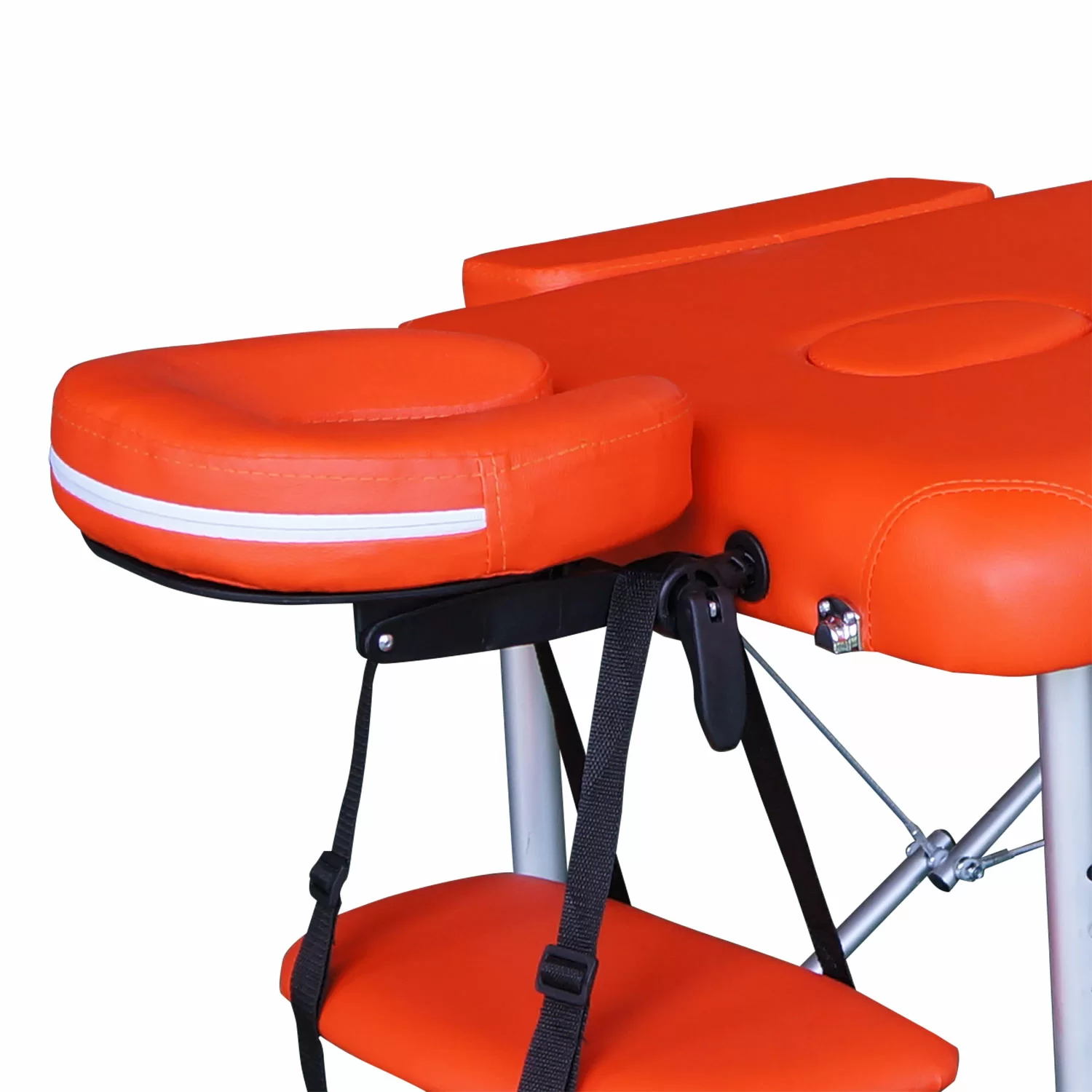 Фото Массажный стол DFC NIRVANA, Elegant, 186х60х4 см, алюм. ножки, цвет оранжевый (Orange) TS2010_Or со склада магазина СпортЕВ