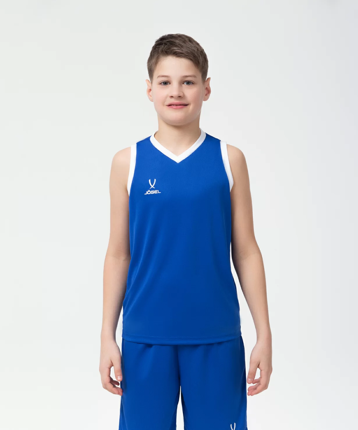 Фото Майка баскетбольная Camp Basic, синий, детский Jögel со склада магазина Спортев