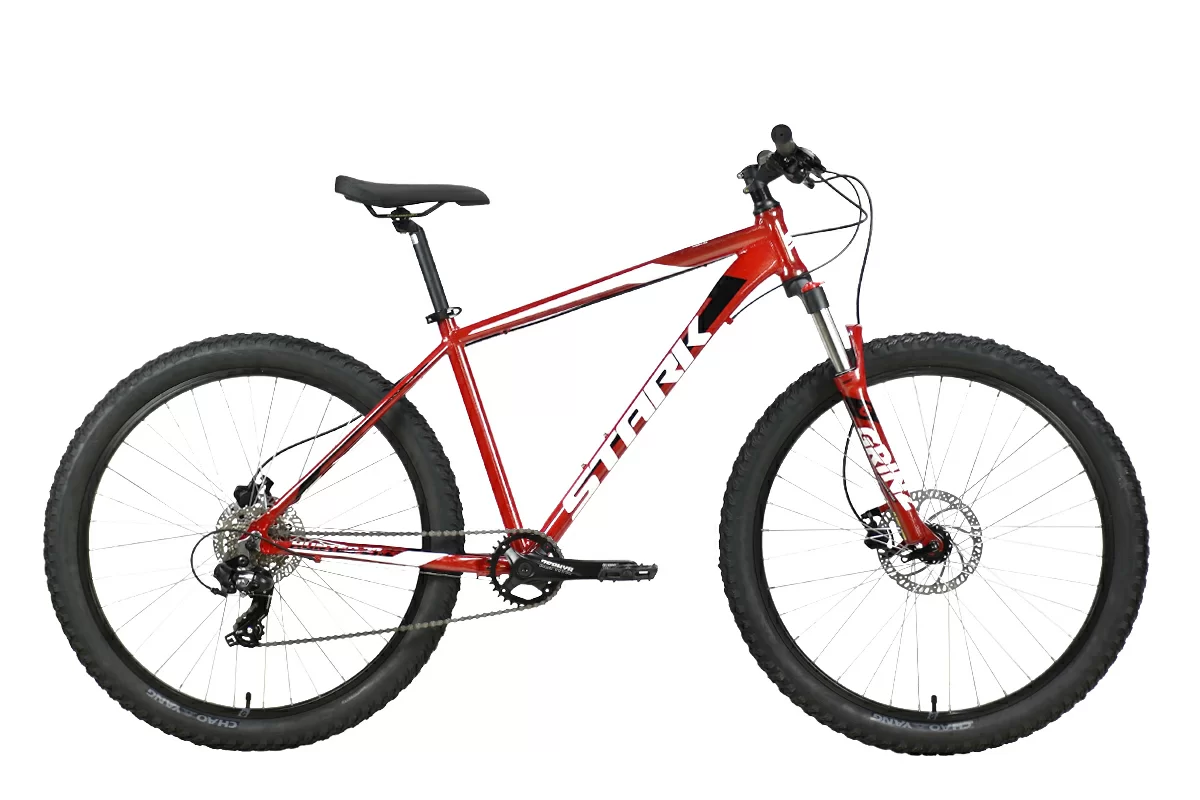 Фото Велосипед Stark Hunter 27.2+HD (2023) красно-коричневый/никель со склада магазина СпортЕВ