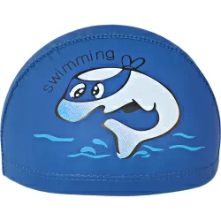 Шапочка для плавания E41277 Дельфин ПУ т.синяя 198-027 10021841