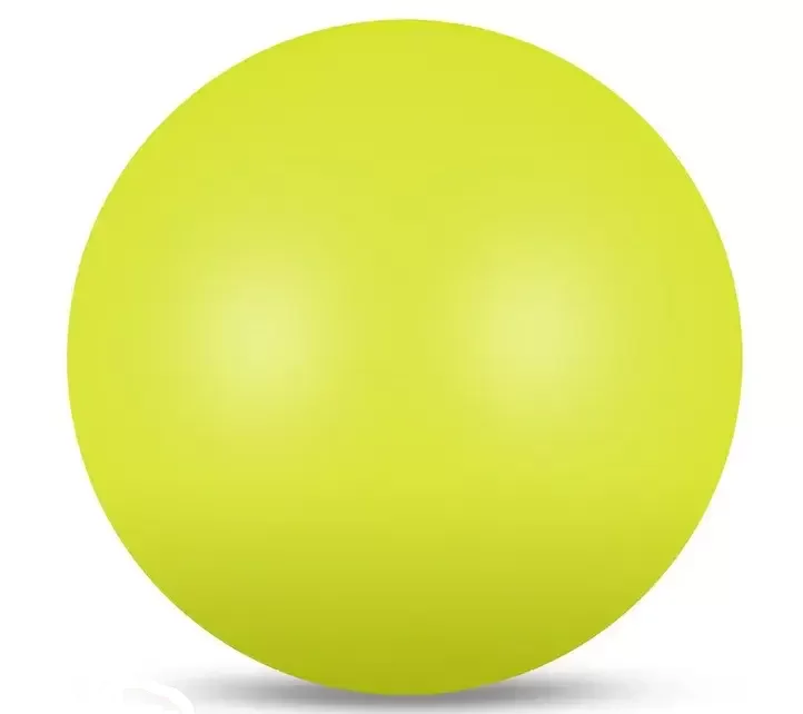 Фото Мяч для художественной гимнастики 19 см 400 г Indigo металлик лимонный IN329 со склада магазина СпортЕВ