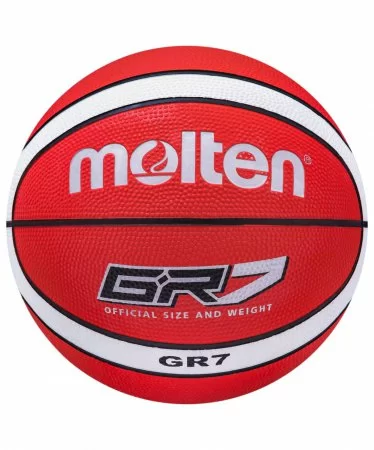 Фото Мяч баскетбольный Molten BGR7-RW размер №7 красно-бело-черный со склада магазина СпортЕВ