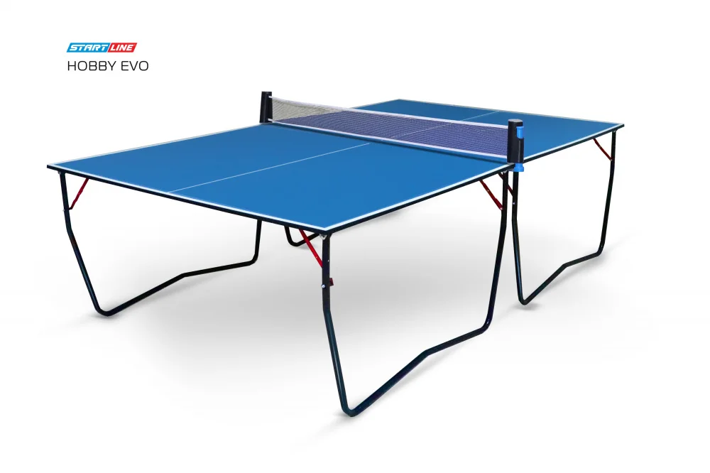 Стол теннисный Hobby EVO Синий Фото Стол теннисный Hobby EVO Синий со склада магазина Спортев