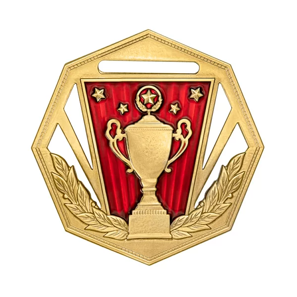 Фото Медаль MZP 368-60/GRD (D-60 мм, s-2 мм) латунь со склада магазина Спортев