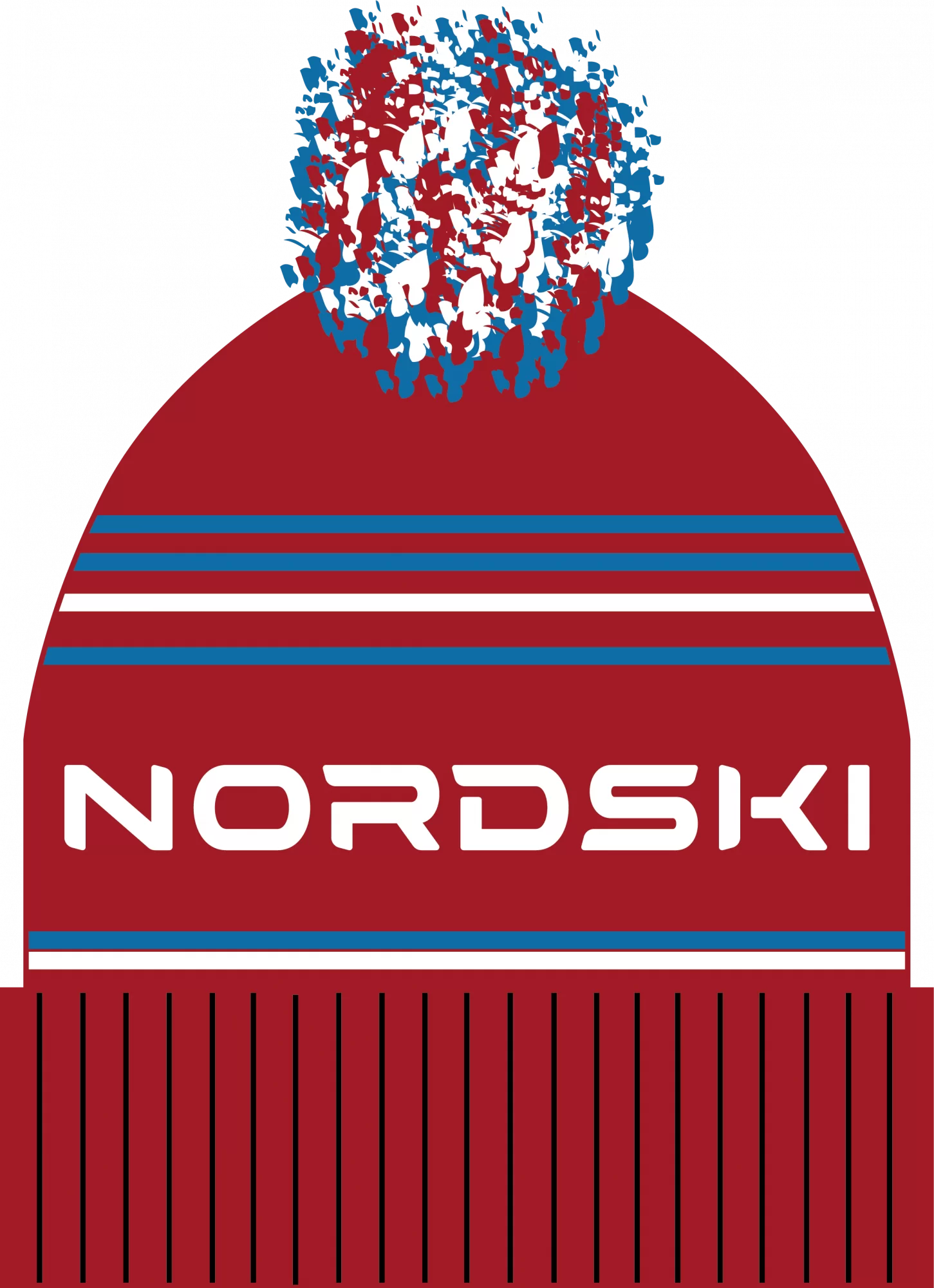 Фото Шапка Nordski Stripe red RUS NSV470902 со склада магазина СпортЕВ