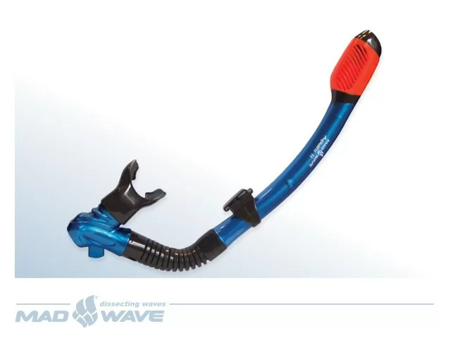 Фото Трубка для плавания Mad Wave Aquatic II голубой металлик M0628 01 0 15W со склада магазина СпортЕВ