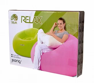 Фото Кресло надувное флок. Relax Easigo Lazy Chair 105x105x65 см JL037222N со склада магазина СпортЕВ