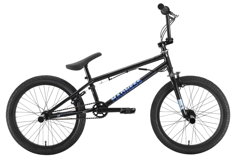 Фото Велосипед Stark Madness BMX 3 (2022) черный/голубой со склада магазина СпортЕВ