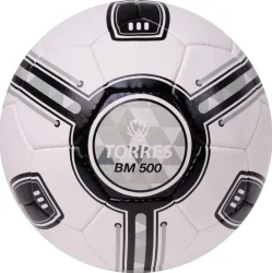 Мяч футбольный Torres BM 500 р.5, 32 п PU бело-черно-серый F323645
