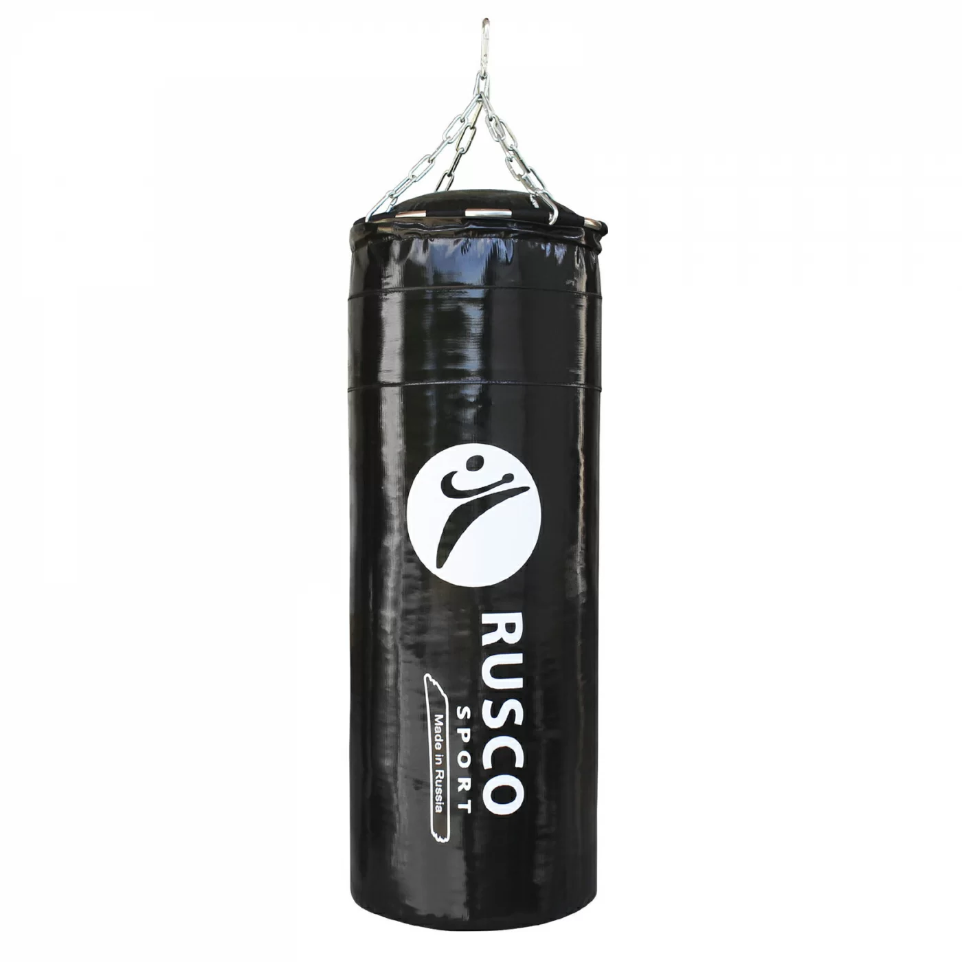 Фото Мешок боксерский RuscoSport 45 кг (+/- 5 кг), 150 см, d-35 см черный со склада магазина СпортЕВ