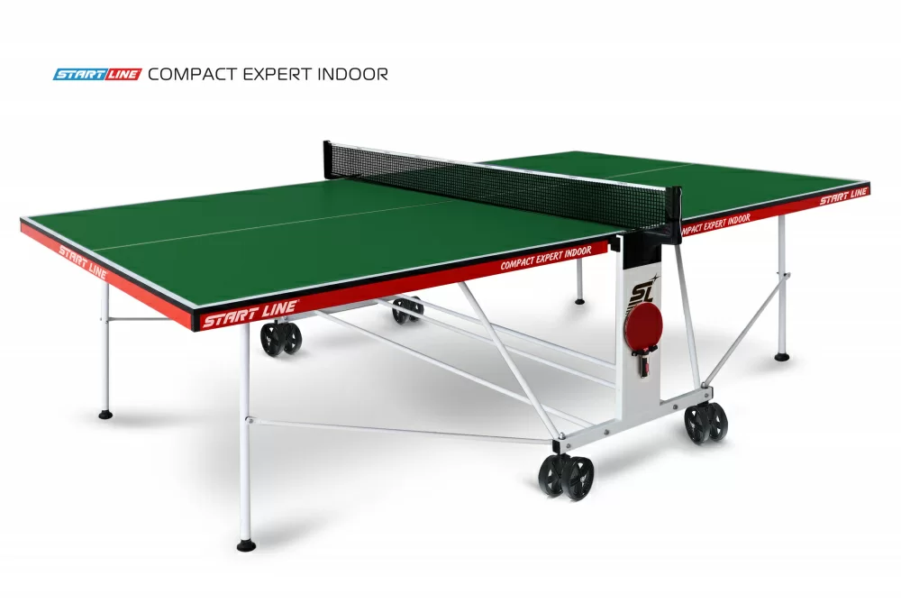 Фото Теннисный стол Start Line Compact Expert Indoor green со склада магазина СпортЕВ