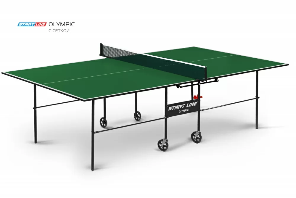 Фото Теннисный стол Start Line Olympic с сеткой с комплектом 6021-1 со склада магазина Спортев